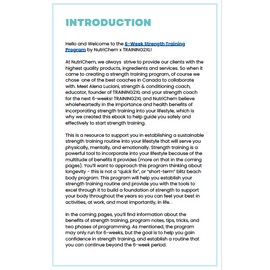 NutriChem NutriStrength: A 6-Week Foundational Strength Training Program