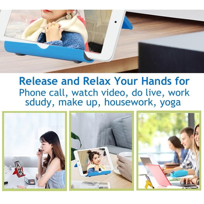 JUSDIQIR Cell Phone Stand for Desk Foldable Cell Phone Holder
