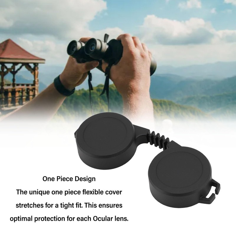 43‑44.8mm Binocular Ocular Lens Cover Binoculars Rainguard Eyepiece Cap for