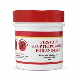 G.B.S Styptic Powder for Dogs, Cats, and Birds (1 oz) - Fast-Acting Blood Stop Powder for Pets & Animals - Quick Stop Bleeding Powder for Nail Clipping, Cuts & Grooming