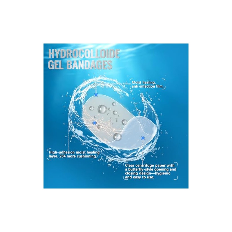 Arme Hydrocolloid Gel Bandages for Fast Healing - 100 Pieces