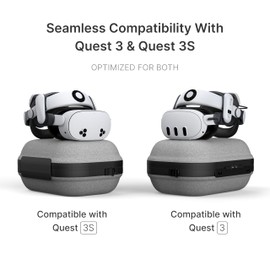 BOBOVR C3 Carrying Case,Three Versatile Modes, Desktop Stand for Tidy Workspace, Compatible with Quest 3/3S
