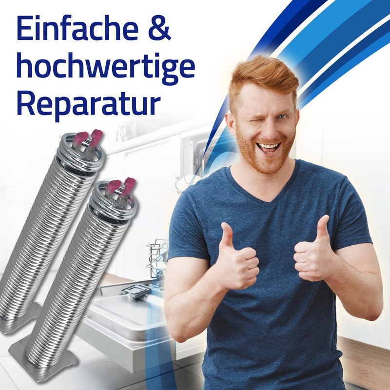 Repair Kit Spring in Pink and Cable Pull for Dishwasher