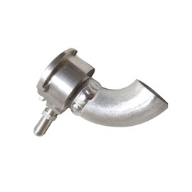 HCHCSPEED Upper Radiator Coolant Filler Neck Weld On Aluminum 90 Degree Hose Kit Natural