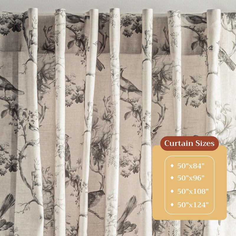 Maison d' Hermine Curtains for Living Room 100% Cotton 124