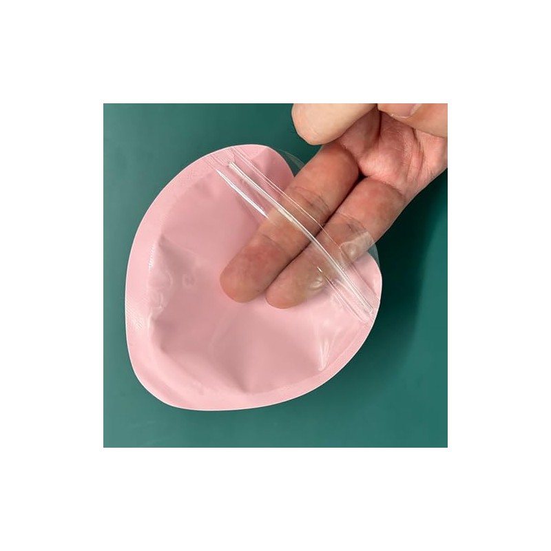 FSSTUD 100 Pcs 10cm Heart Shaped Jewelry Bags Ziplock Packaging