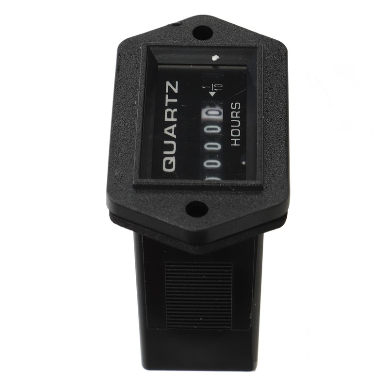 Mechanical Hour Meter DC12V to 36V High Accuracy ABS Metal