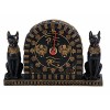 Ebros Ancient Egyptian Bastet Table Clock Statue 6.75" Long with