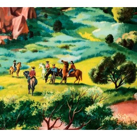 Colorado 1950s United Airlines Vintage Style Travel Poster 24x36