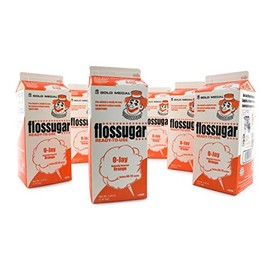 Gold Medal Orange Candy Floss Sugar, 52 oz - 1/2 Gallon, 6 Pack