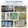 Plastic Chicken Wire Mesh Fence Roll with Zip Ties,15.7inx32.8ft Black,Chicken