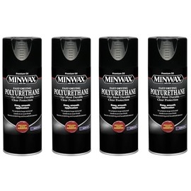 Minwax 33060000 Fast-Drying Polyurethane Aerosol, 11.5 Ounce, Satin 4 Pack