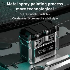 Wireless Earphones, Bluetooth 5.4 in Ear Lightweight Earphones, Charging Case, and Led Display,IPX7 Waterproof Sports Earphones,Gaming Earphones with Microphone (Black)