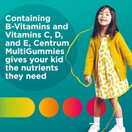 Centrum Kids Multivitamin Gummies, Tropical Punch Flavor Made With Natural Flavo