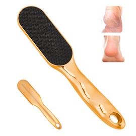 Nano Glass Foot File, Veins Grain Foot Scraper Callus Remover with Ergonomic Handle Hard Dead Skin Removal Rasp Pedicure Tool for Cracked Heels Smooth Feet