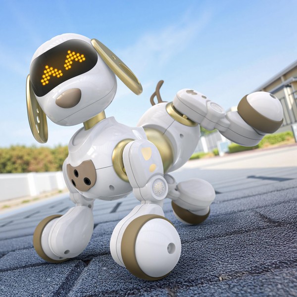 Ruko 18011 Remote Control Robot Dog Toy, Programmable Smart Interactive