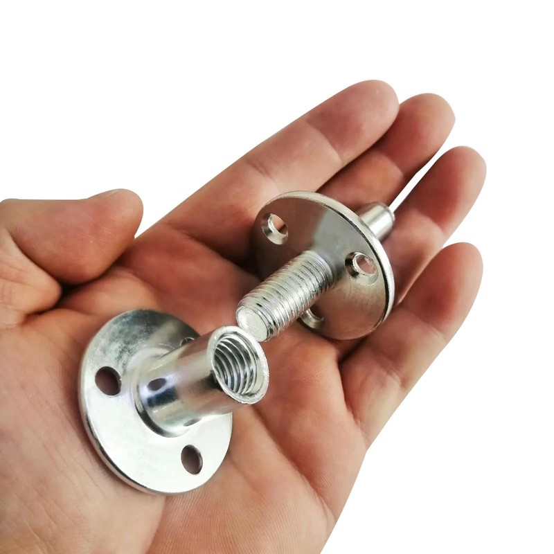 2 Sets M12 Metal Bed Post Connector T-Nut Bedpost Connector