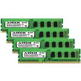 A-Tech 16GB Kit (4x4GB) RAM for Acer Aspire T3-605 | DDR3 1600MHz PC3-12800 DIMM 240-Pin Non-ECC UDIMM Memory Upgrade