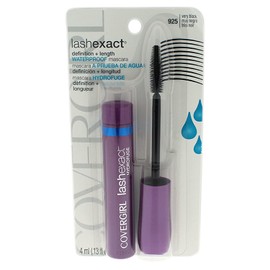 COVERGIRL Lashexact Mascara Waterproof Very Black 925, .13 oz (packaging may vary)                                                                    