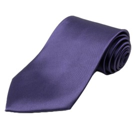 SEVENHEAD Purple Solid Color Ties 3.15 Inch (8CM) for Men Pure Color Satin Neckties Formal Mens Ties Wedding Businesss