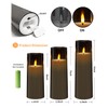 kakoya Flickering Flameless Candles Battery Operated with Remote and 2/4/6/8