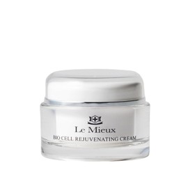 Le Mieux Bio Cell Rejuvenating Cream - Triple Peptide Facial Moisturizer with Hyaluronic Acid, Squalane & Rose Hip, Night & Day Cream for Face & Neck, No Parabens or Sulfates (1.75 oz / 52 ml)