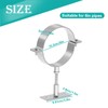 2 Sets 6 Inch Adjustable Pipe Bracket, Heavy Duty Galvanized