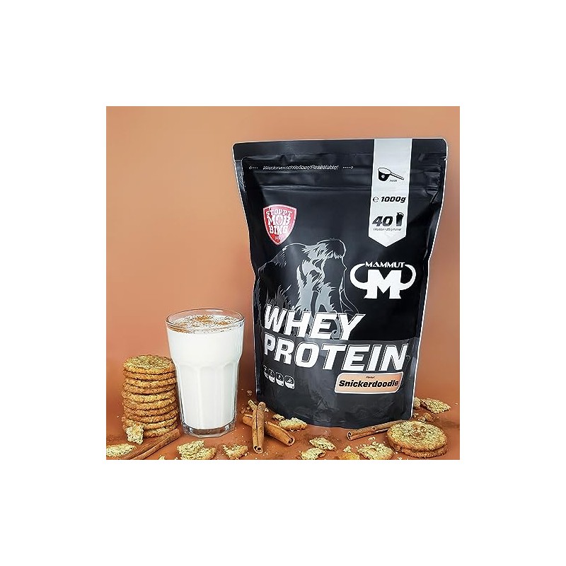 Mammut Nutrition Whey Protein, Snickerdoodle, Molke, Eiweiß, Protein Shake, 1000