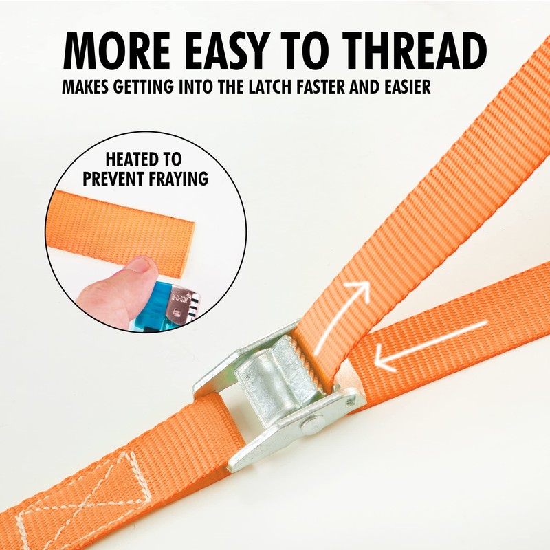Cartman 1" x 12'Lashing Straps Cargo Tie-Down Strap Up to