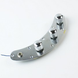 Pre-Wired Fully Loaded Switch Control Plate For Music Man Style Bass,Chrome