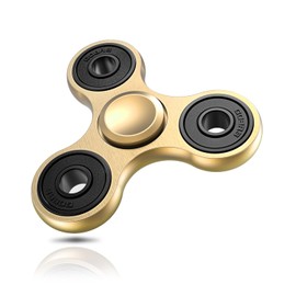 ATESSON Fidget Spinner Gold Stress Relief Reducer Toys, High Speed Bearing Metal Hand Spinners Anxiety Finger Fidget Spinner Toys for Kids Adults
