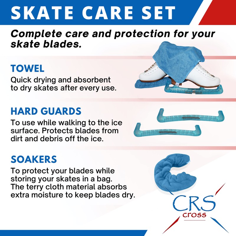 CRS Cross Skate Guards, Soakers & Towel Gift Set -