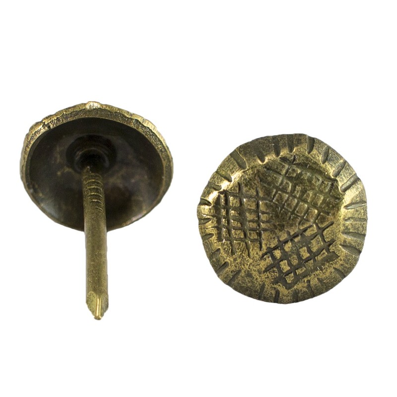 Decotacks Hammered Upholstery Nails/Tacks 7/16" - 100 Pcs [Antique Brass