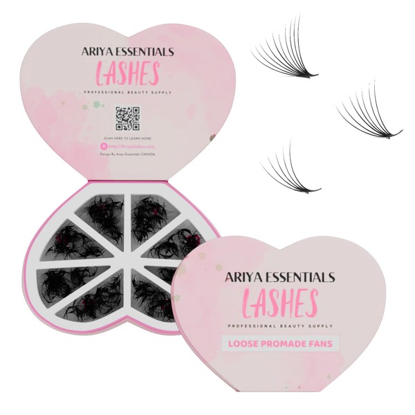 Ariya Lashes Premium 8IN1 Promade Mix 1000 Fans Eyelashes Extension,