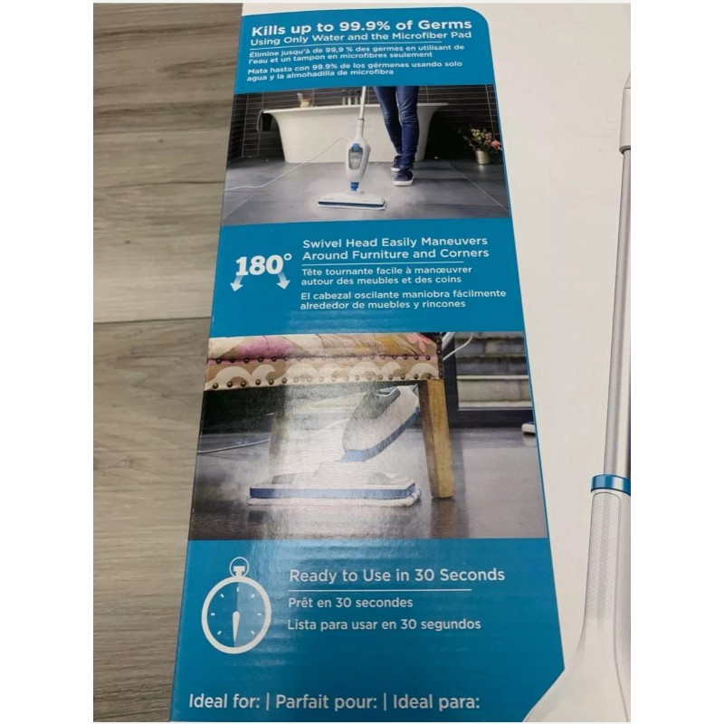 BLACK+DECKER Black & Decker Classic Electric Steam Mop Marble Granite