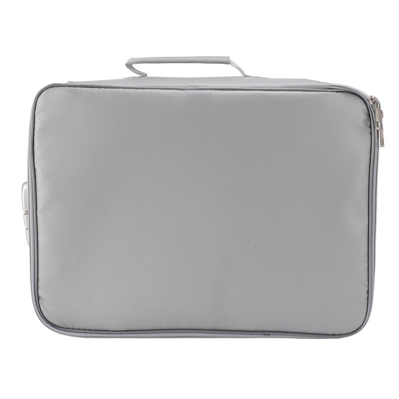 Fireproof Waterproof Document File Organizer Box Portable Home Travel Safe
