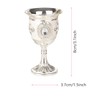 Gatuida 2pcs Goblets with Flower Pattern Elegant Alloy Cups for