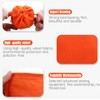 YIEMI Orange Velvet Bags Drawstring，3x4Inch Jewelry Gift Bags with Drawstring（12pcs）