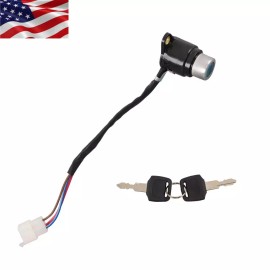 YJ-REMOULD Ignition Switch W/2 Keys for Honda Shadow Aero Sabre Spirit 1100 35100-MCK-A00