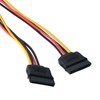 6-inch SATA Power Y Splitter, 1 male to 2 female.