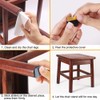 GINOYA Teflon Furniture Sliders, 20pcs 1inch Square Stick Furniture Glides