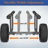 GanFindX Heavy Duty Kayak Cart | Adjustable Foldable Trolley with