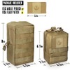 WYNEX 2 Pack Molle Pouches, Tactical EDC Utility Pouch Compact