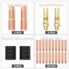 YESWELDER MIG Welding Gun Kit .045" Tip-Nozzle-Diffuser-Adapter for Lincoln Magnum