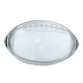 Amlong Crystal Football Paperweight 3.5 inch Width with Gift Box