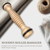 Jaasuee Wooden Foot Roller, Multi-Use Massager for Plantar Fasciitis Relief,