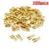 JZK 100pcs 6.3mm Female Spade Crimp Terminals Connector Quick Splice