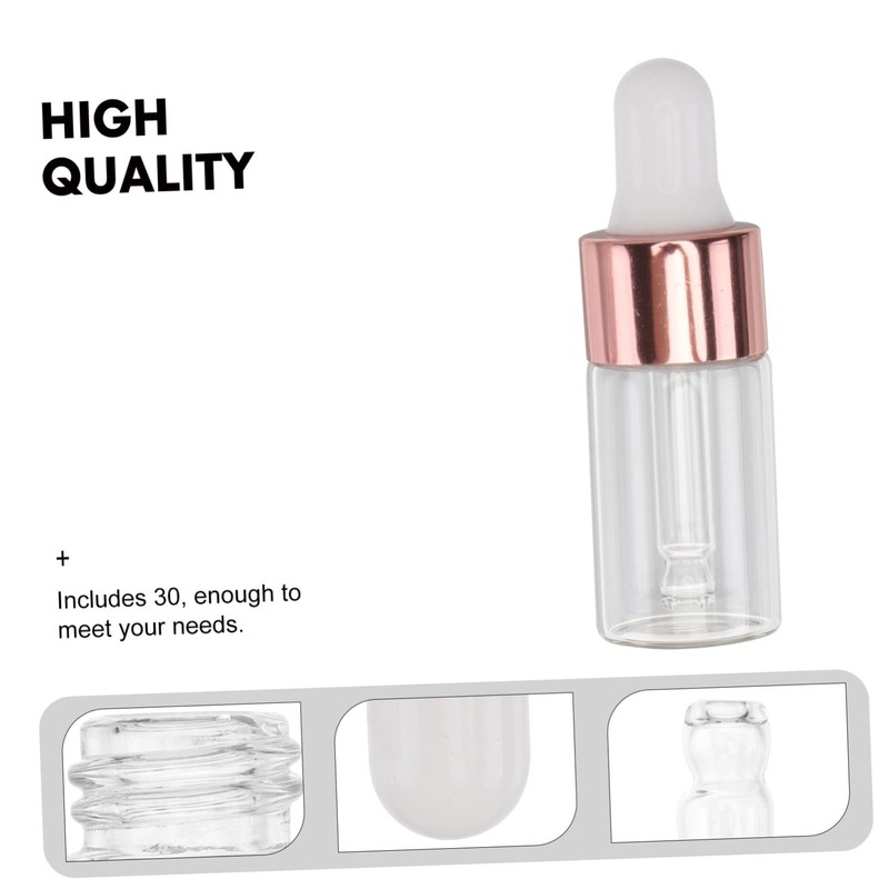 CIYODO 30pcs 3ml Essential Oil Bottles Oil Dispenser Bottles for