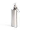 Audiophile Hip Flask Stainless Steel Bottle with Keychain Cap 2oz