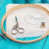 MANCHAP 20 Pack 8cm/3 Inch Embroidery Hoops, Adjustable Embroidery Rings,